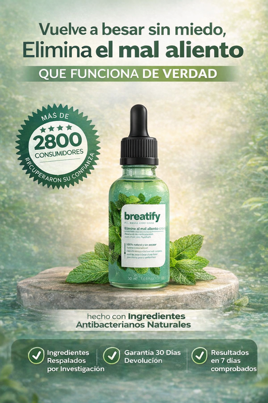 ¿Mal aliento? Solución rápida, efectiva y natural.